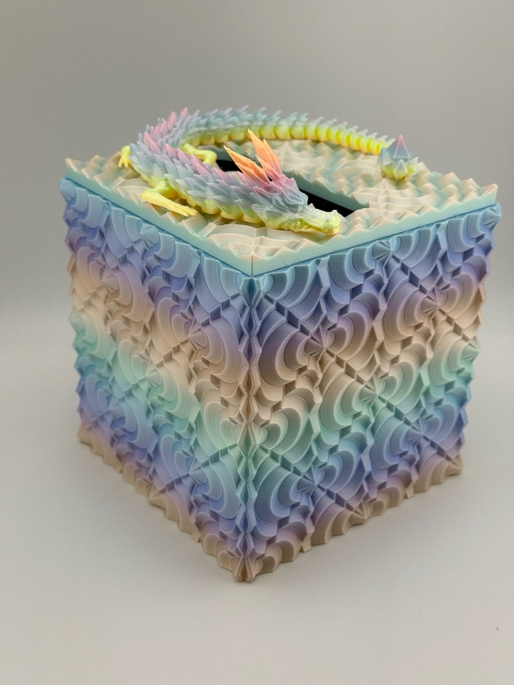 Combo de caja de pañuelos y dragón flexible