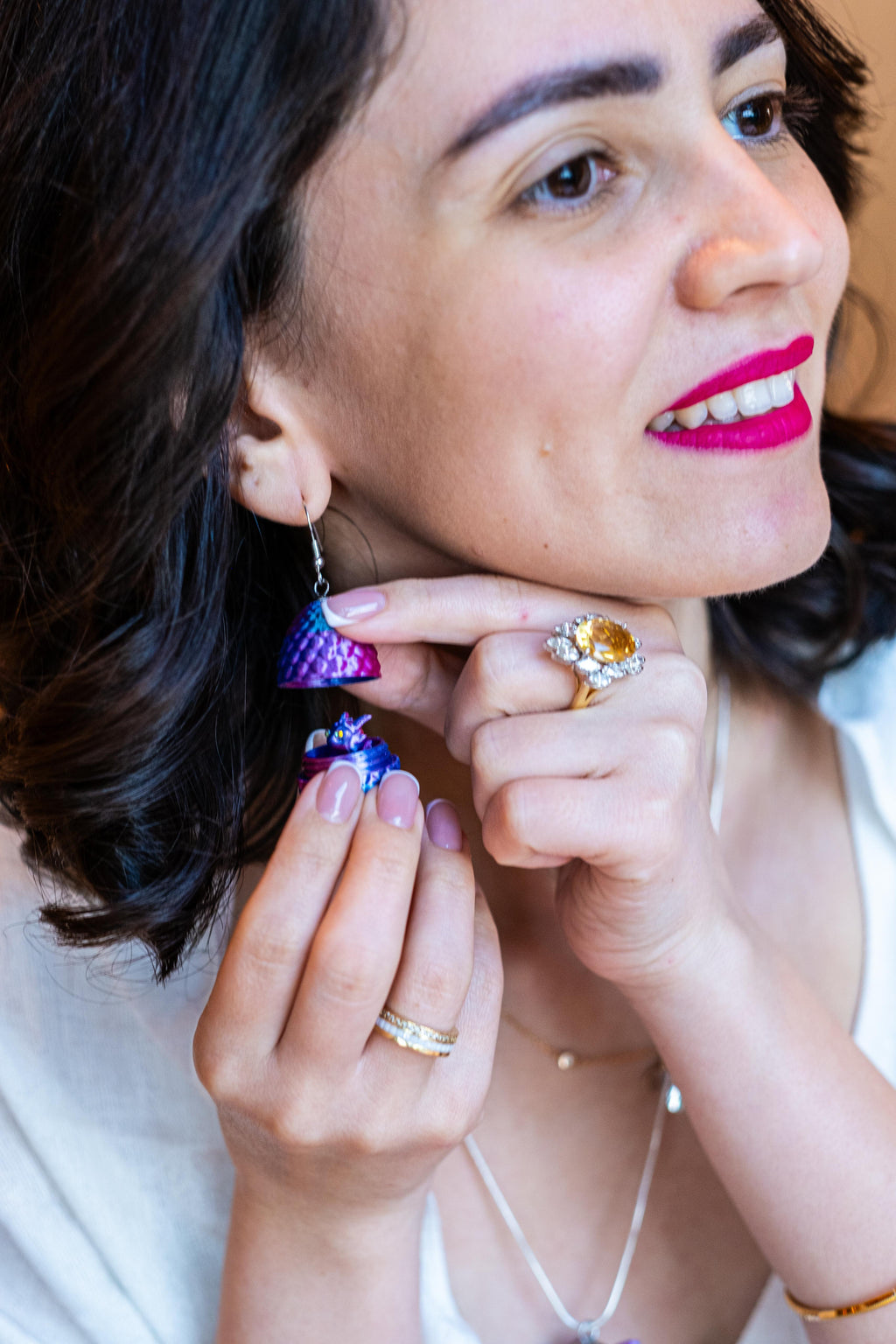 Pendientes de unicornio/dragón - IP