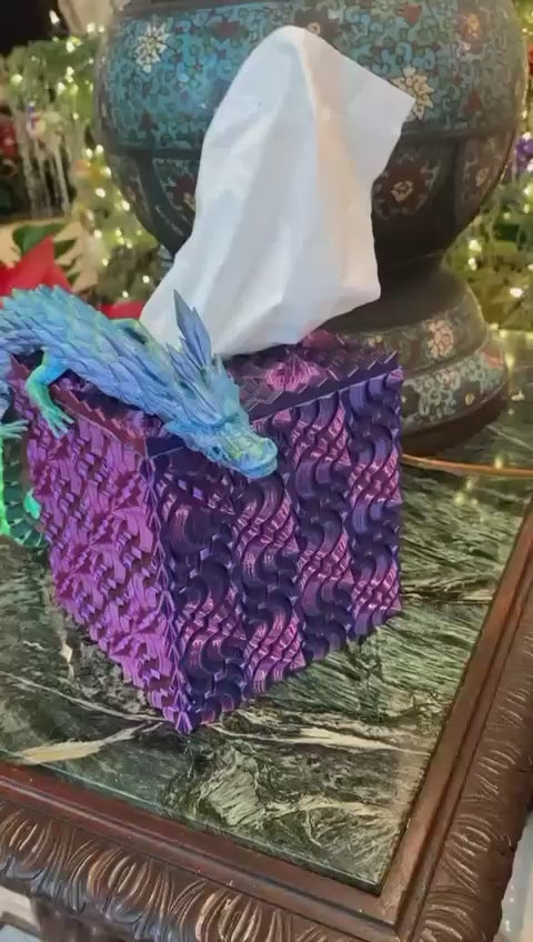 Combo de caja de pañuelos y dragón flexible